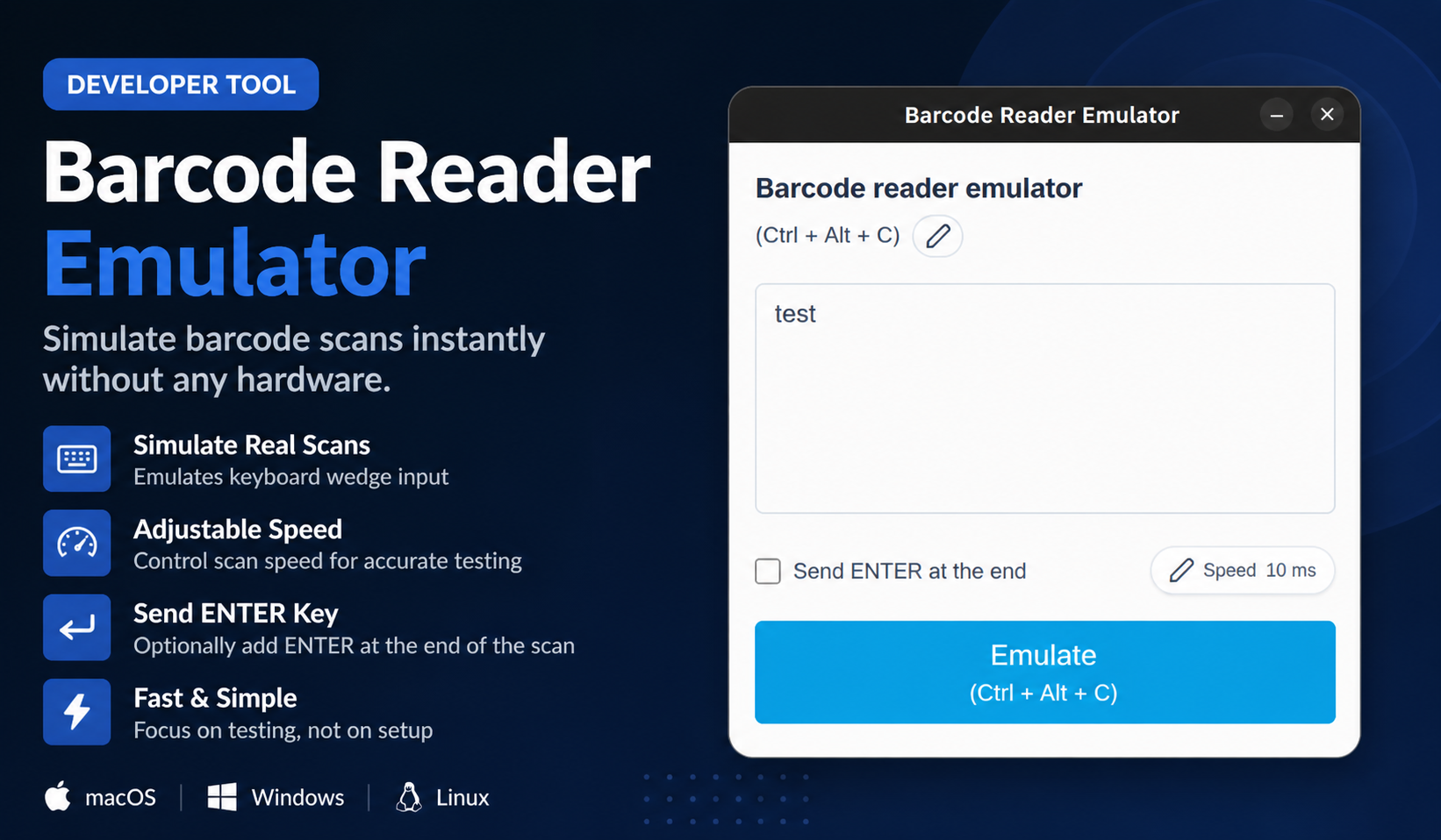 Barcode scanner testing is easier when your core tooling is fast, repeatable, and built for practical workflow debugging.